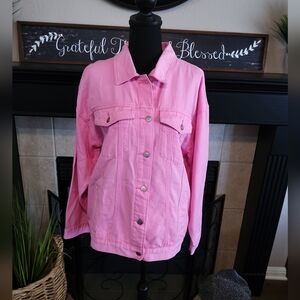Fantastic Fawn Pink Jean Jacket